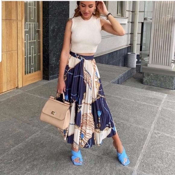 NWT Zara padded heel leather sandals - Picture 9 of 16